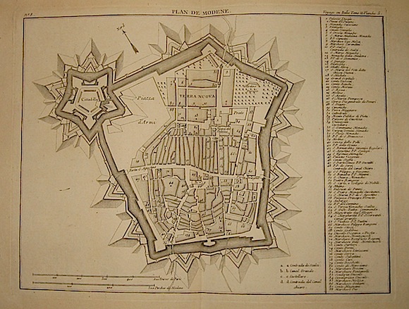 Lalande (de) Joseph Jerome Plan de Modene 1790 Parigi